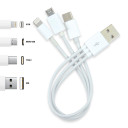 3 in 1 Combo USB Cable - Micro, 8 Pin, Type C LL9091